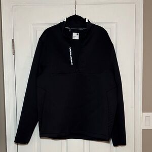 Under Armour Golf Black Half-Zip Performance Pullover